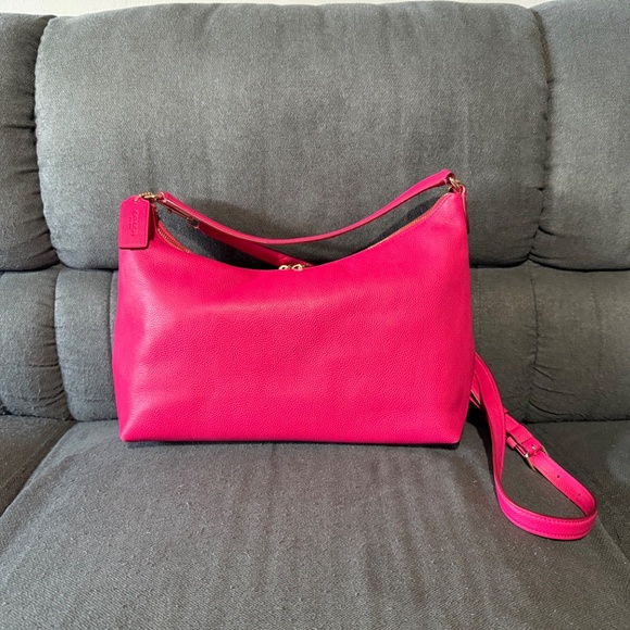 Coach Pebble Leather Shoulder and Crossbody Bag - Picture 2 of 11